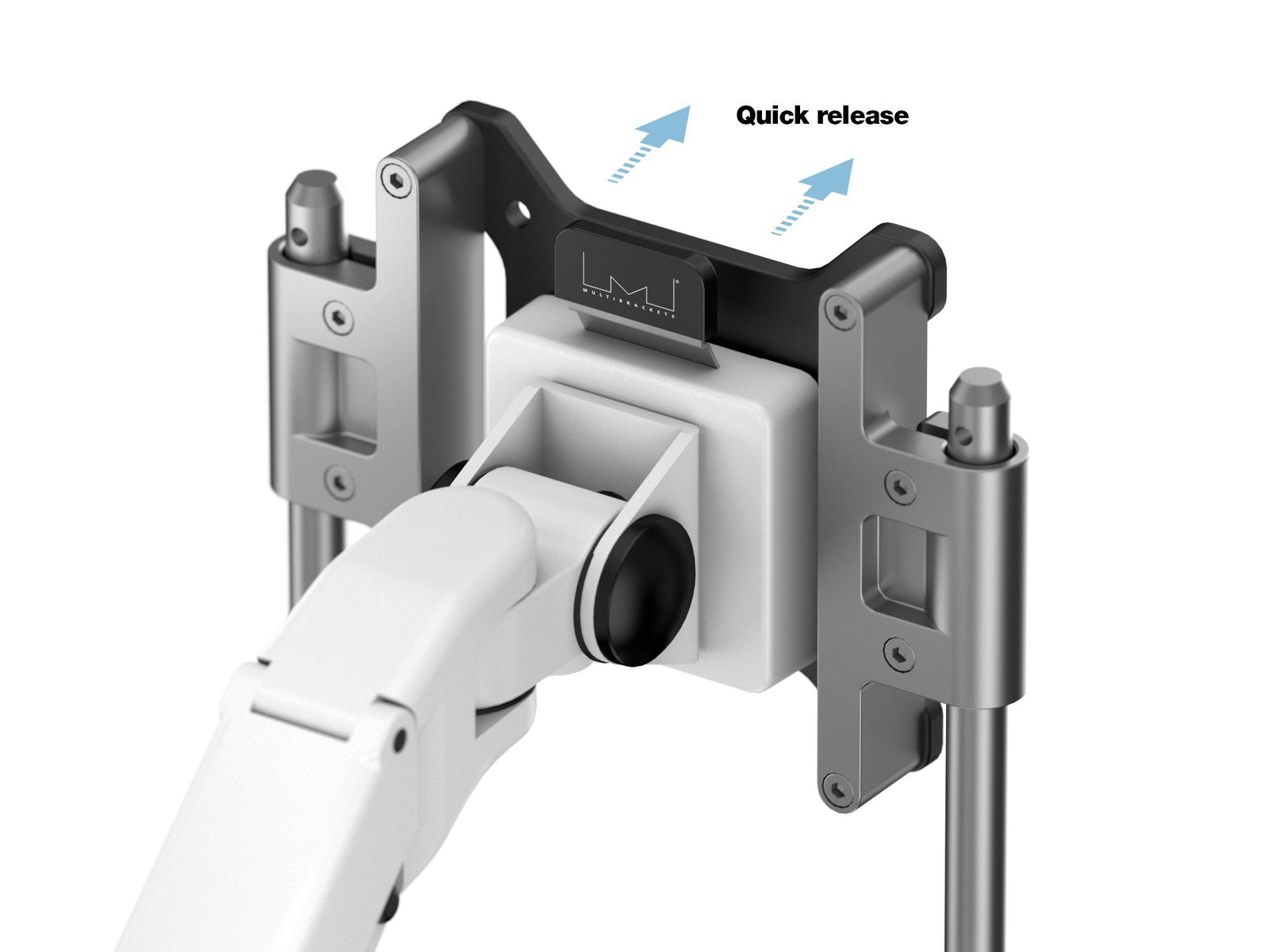 Multibrackets M VESA Gas Lift Arm Single Monitor Mount with Handle for 15"–34" Monitors | 7350105212604