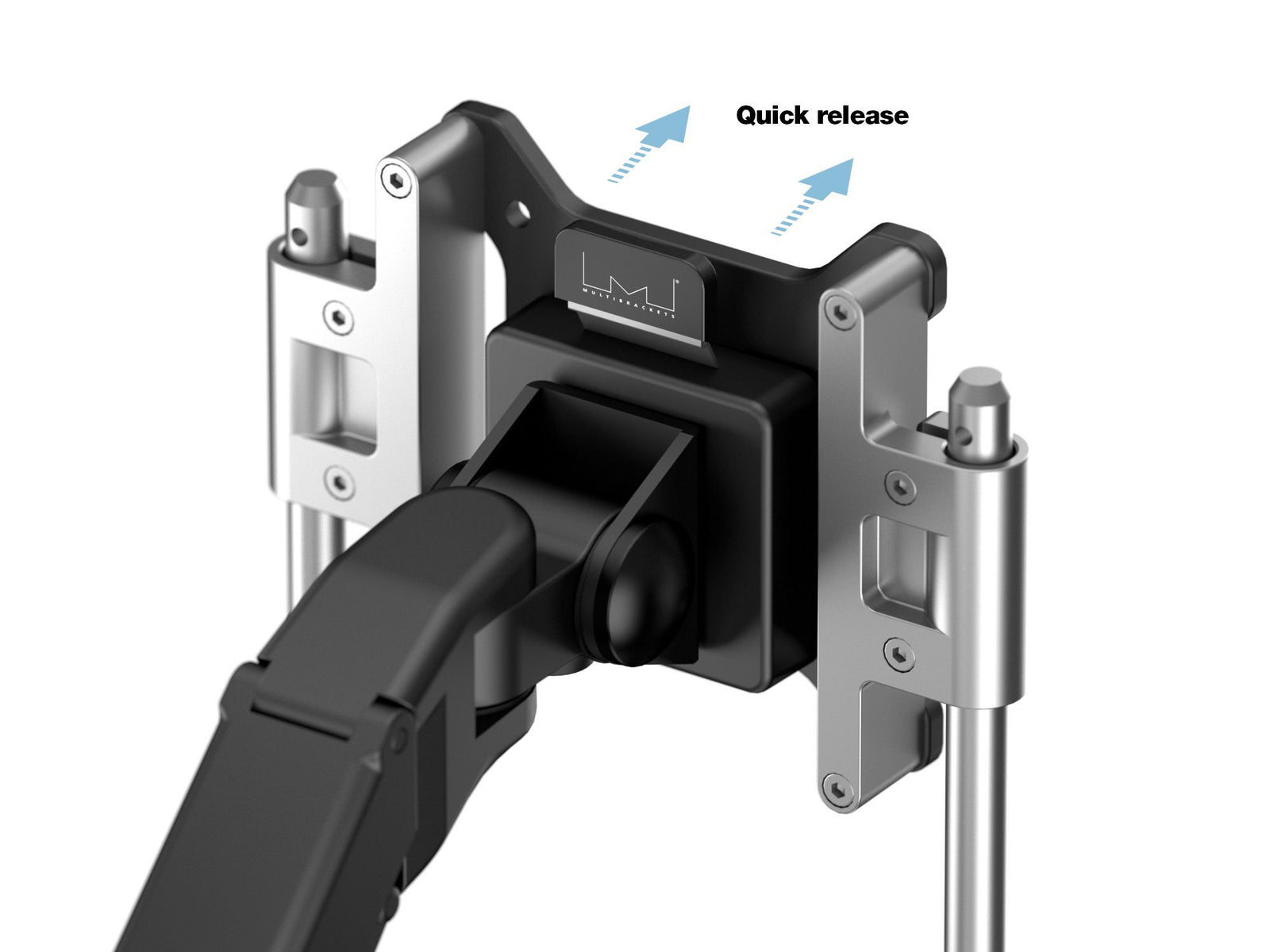 Multibrackets M VESA Gas Lift Arm Single Monitor Mount with Handle for 15"–34" Monitors | 7350105212611