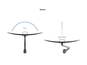 Multibrackets M VESA Gas Lift Arm Single Monitor Mount with Handle for 15"–34" Monitors | 7350105212611