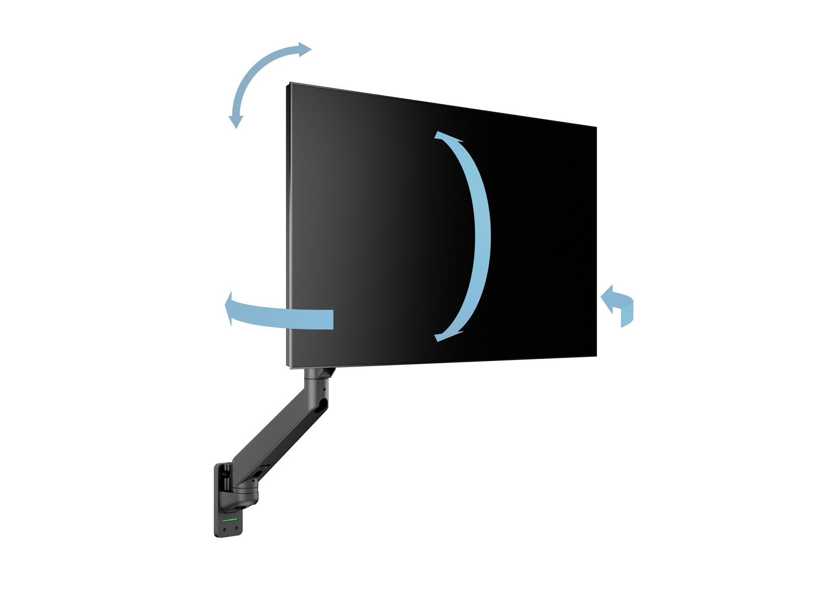 Multibrackets M VESA Gas Lift Arm Single Wall Monitor Mount for 15"–34" Monitors | 7350105211010