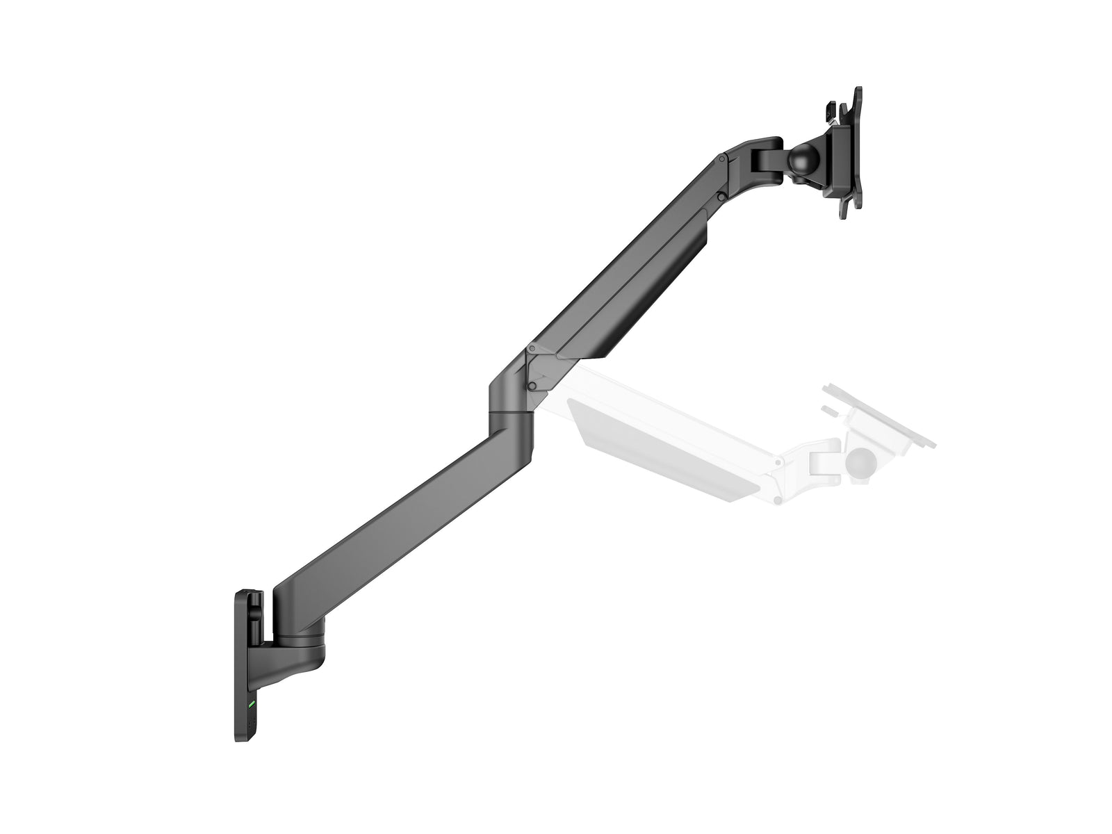 Multibrackets M VESA Gas Lift Arm Single Wall Monitor Mount for 15"–34" Monitors | 7350105211010