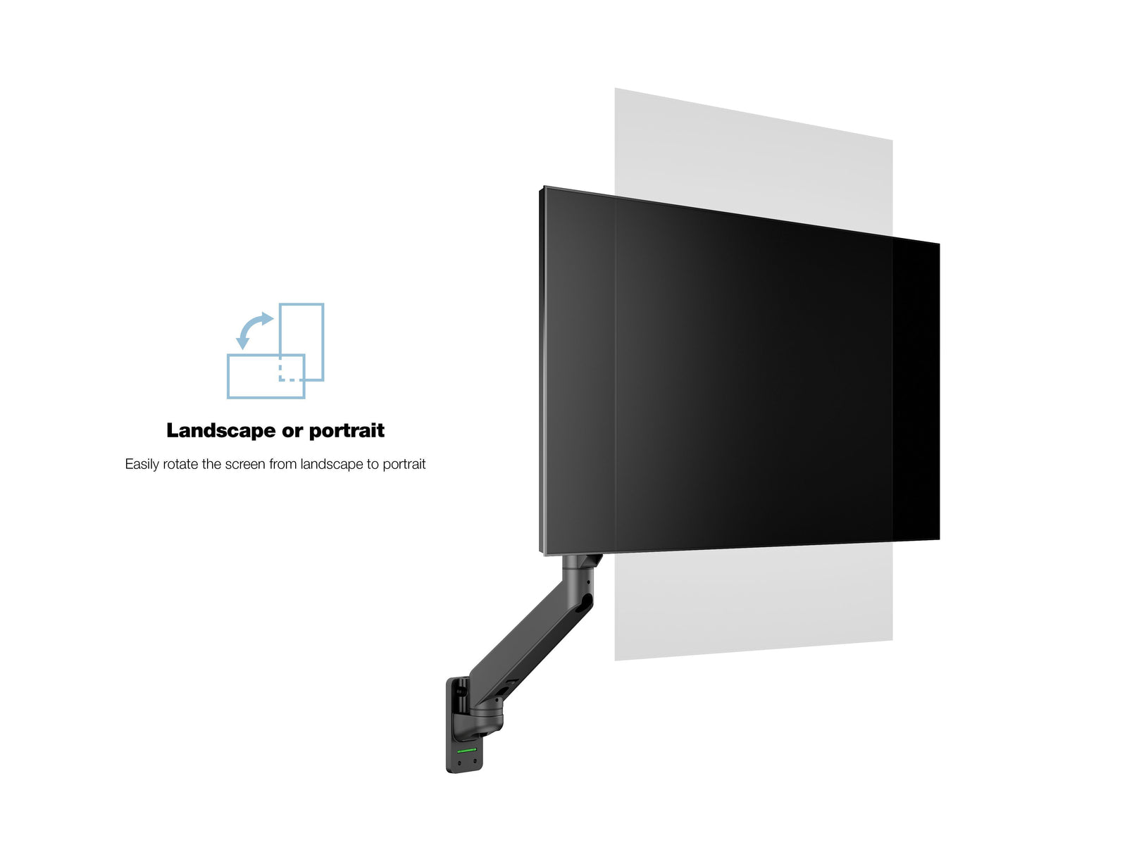 Multibrackets M VESA Gas Lift Arm Single Wall Monitor Mount for 15"–34" Monitors | 7350105211010