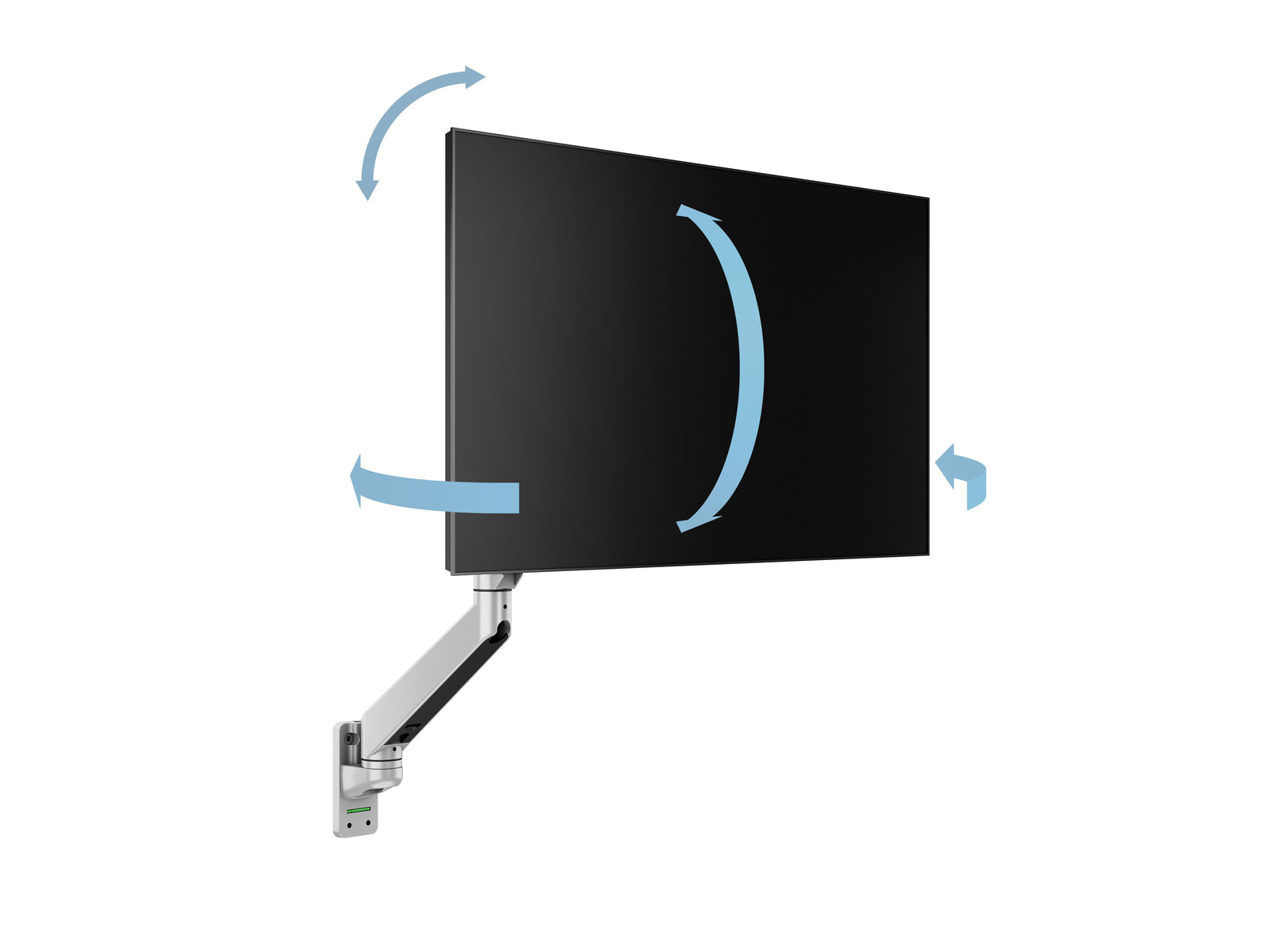 Multibrackets M VESA Gas Lift Arm Single Wall Monitor Mount for 15"–34" Monitors | 7350105211027