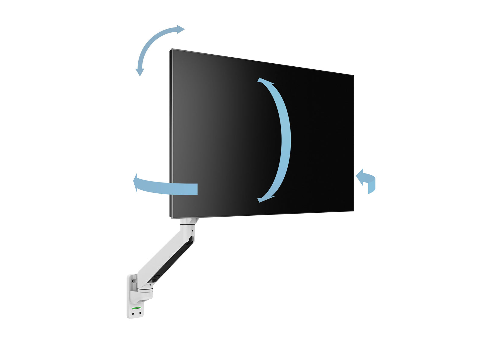 Multibrackets M VESA Gas Lift Arm Single Wall Monitor Mount for 15"–34" Monitors | 7350105211034