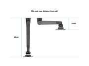Multibrackets M VESA Gas Lift Arm Wall Monitor Mount for 15"–34" Monitors | 7350105210983