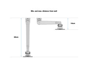 Multibrackets M VESA Gas Lift Arm Wall Monitor Mount for 15"–34" Monitors | 7350105211003