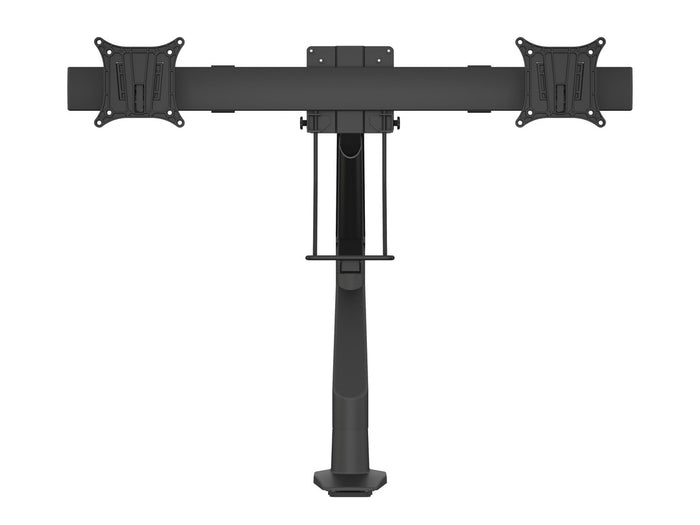Multibrackets M VESA Gas Lift Dual Monitor Arm with Duo Crossbar for 15"–28" Monitors | 7350073735921 Monitor Arm Desk Mount Multibrackets