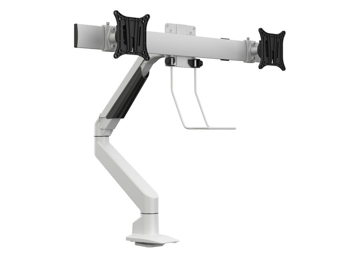 Multibrackets M VESA Gas Lift Dual Monitor Arm with Duo Crossbar for 15"–28" Monitors | 7350073735945 Monitor Arm Desk Mount Multibrackets