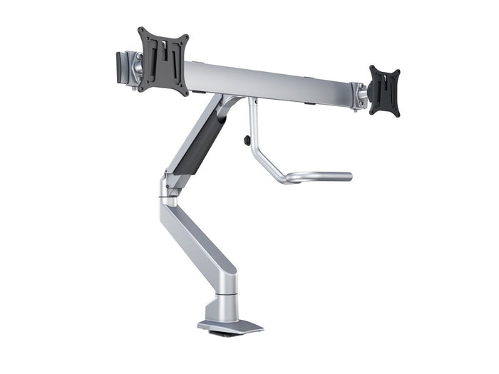 Multibrackets M VESA Gas Lift Dual Monitor Arm with Duo Crossbar for 15"–28" Monitors | 7350073736362 Monitor Arm Desk Mount Multibrackets