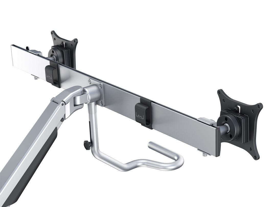 Multibrackets M VESA Gas Lift Dual Monitor Arm with Duo Crossbar for 15"–28" Monitors | 7350073736362