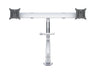 Multibrackets M VESA Gas Lift Dual Monitor Arm with Duo Crossbar for 15"–28" Monitors | 7350073736362