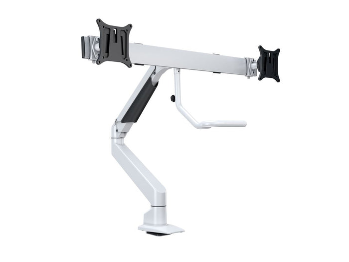 Multibrackets M VESA Gas Lift Dual Monitor Arm with Duo Crossbar for 15"–28" Monitors | 7350073736379 Monitor Arm Desk Mount Multibrackets