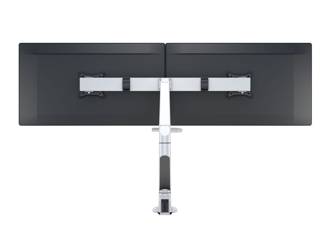 Multibrackets M VESA Gas Lift Dual Monitor Arm with Duo Crossbar for 15"–28" Monitors | 7350073736379