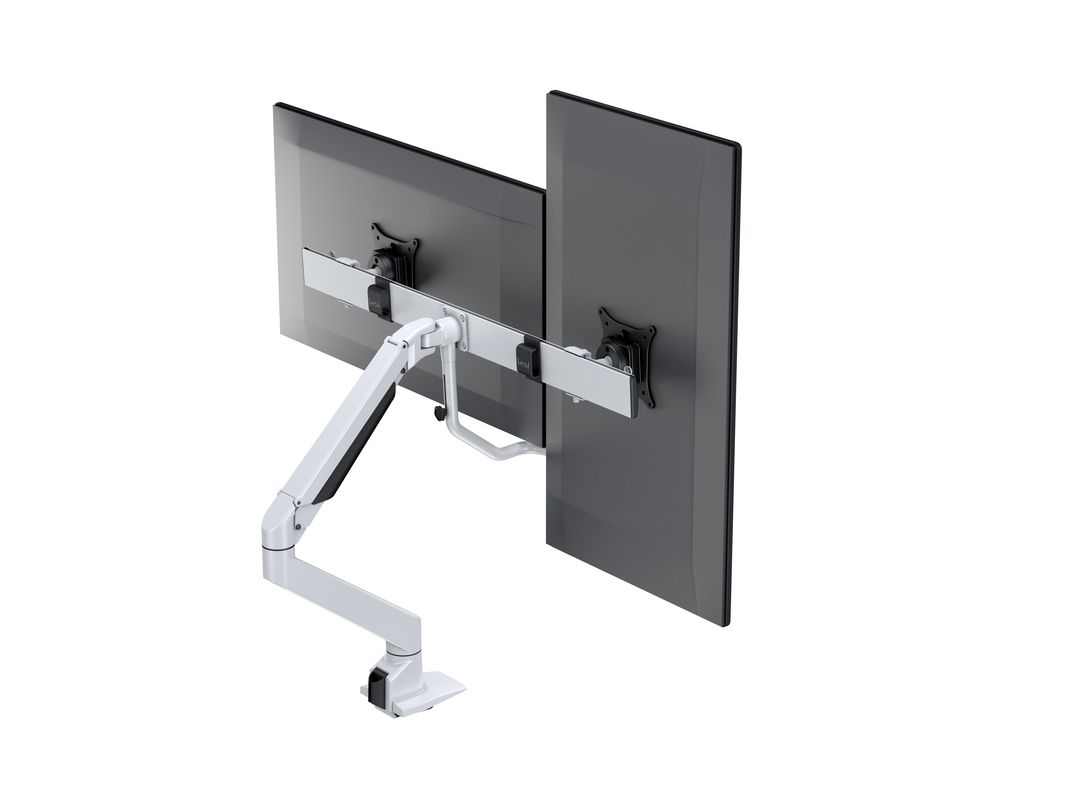 Multibrackets M VESA Gas Lift Dual Monitor Arm with Duo Crossbar for 15"–28" Monitors | 7350073736379