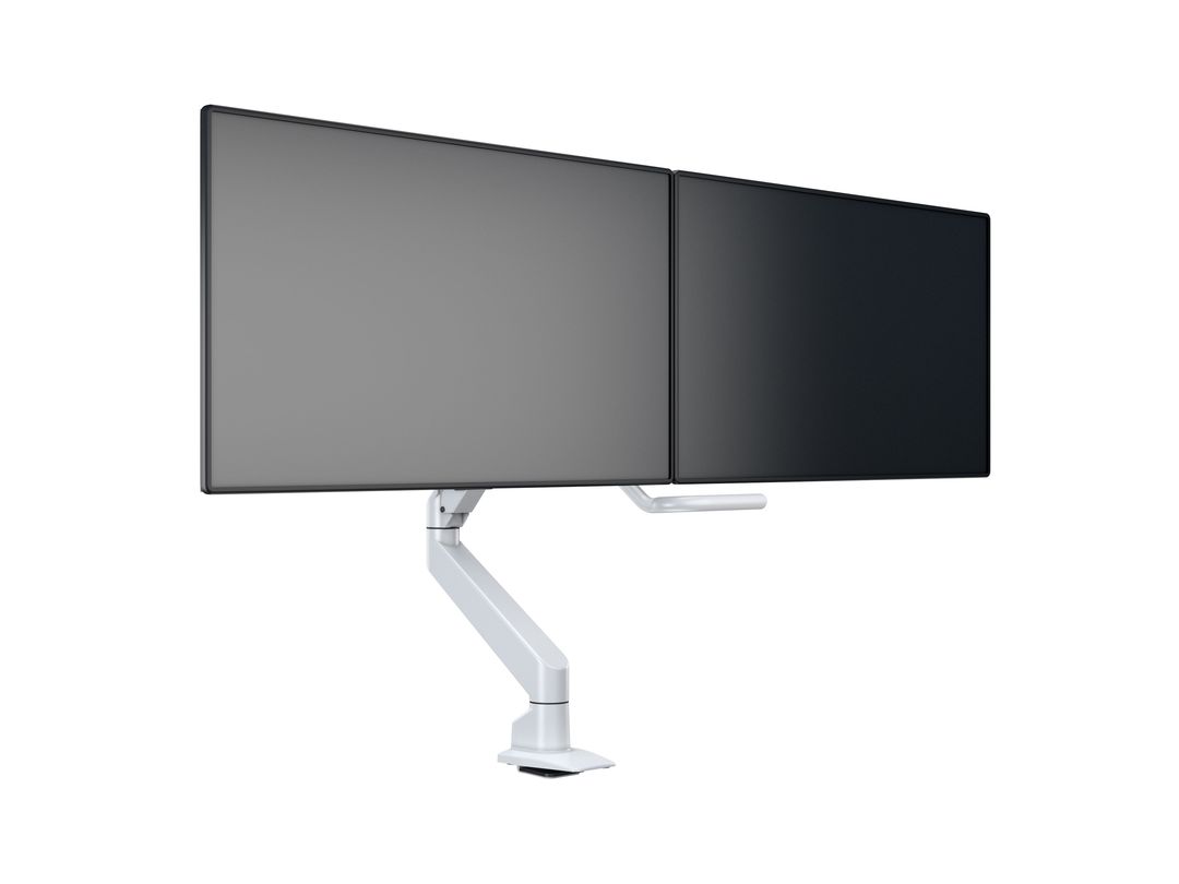 Multibrackets M VESA Gas Lift Dual Monitor Arm with Duo Crossbar for 15"–28" Monitors | 7350073736379