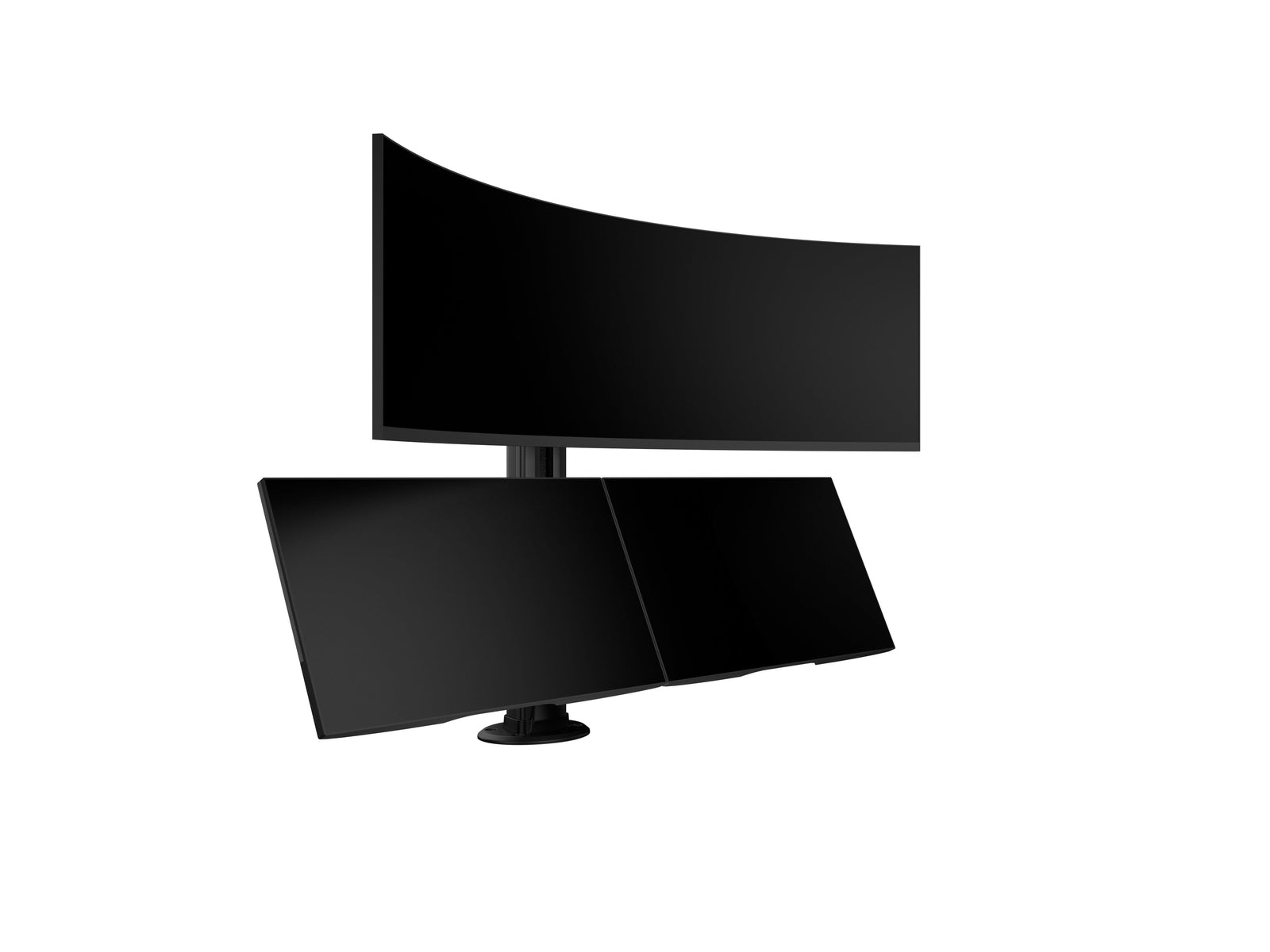 Multibrackets M VESA Grommet Base Triple Vertical Monitor Mount for 24"–50" Monitors | 7350073730407