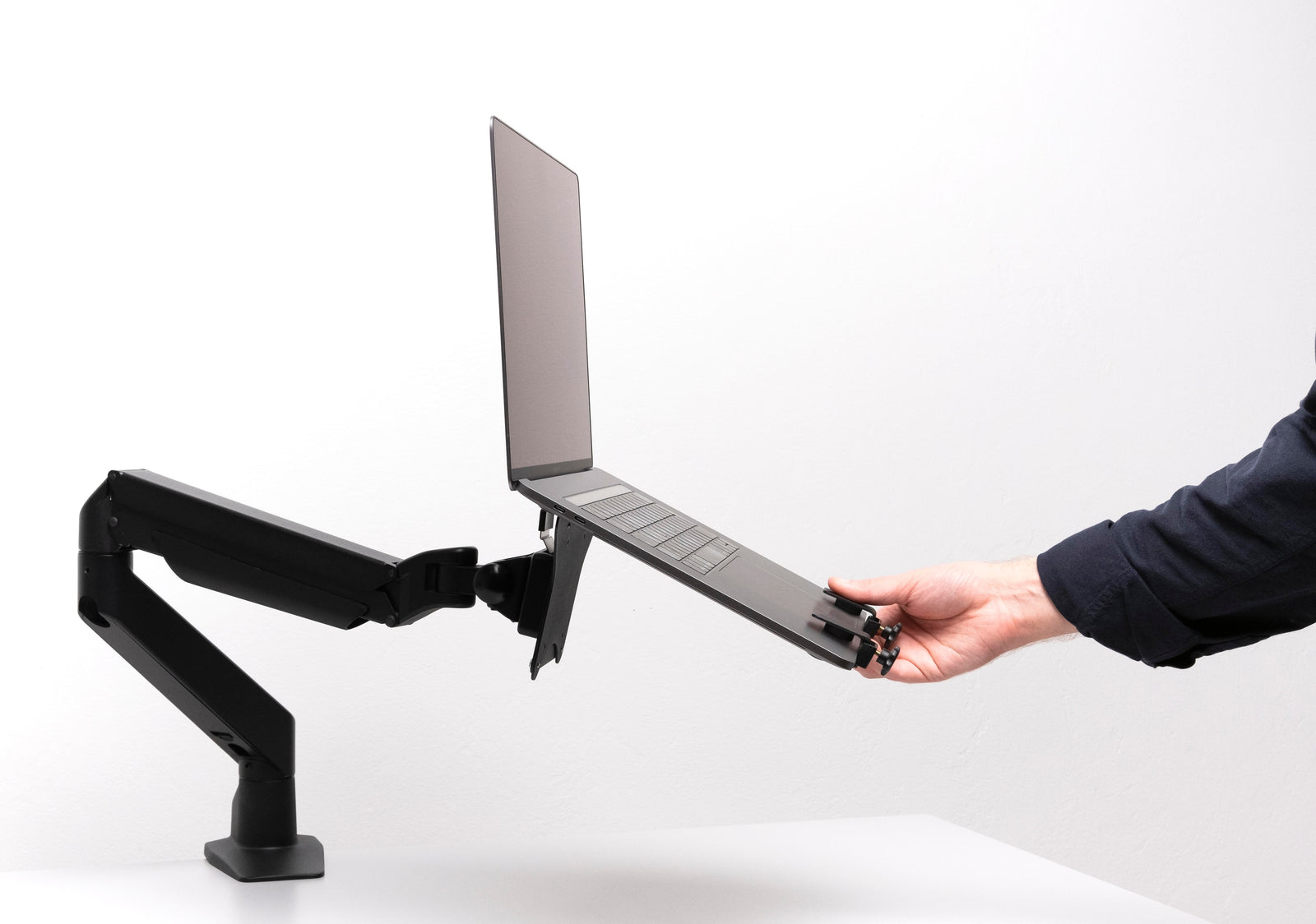 Multibrackets M VESA Laptop Holder for Gas Lift Monitor Arms | 7350022737525 Mount Accessories Multibrackets