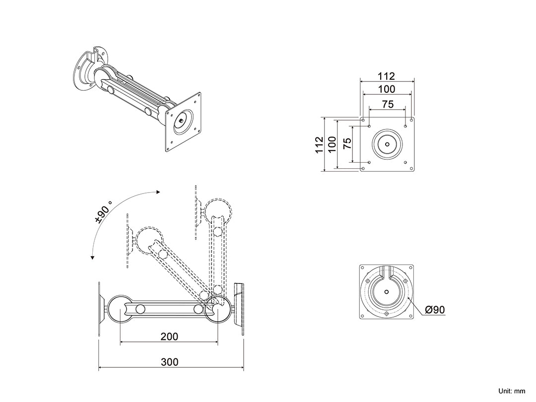 Multibrackets M VESA Monitor & Tablet Arm for 15"–32" Screens | 7350105212673