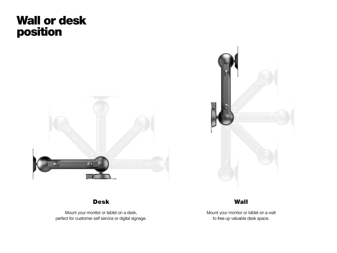 Multibrackets M VESA Monitor & Tablet Arm for 15"–32" Screens | 7350105212673