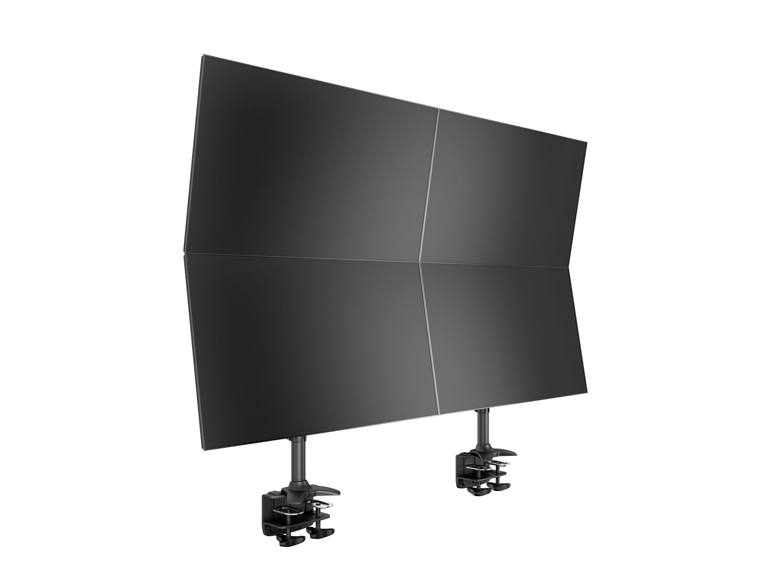 Multibrackets M VESA Quad Vertical Desk Clamp Monitor Mount for 24"–34" Monitors | 7350105212734