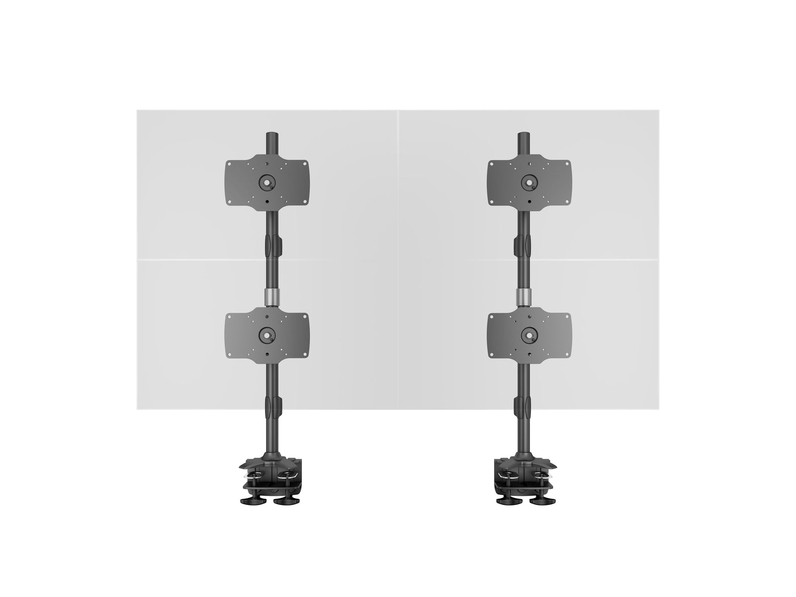 Multibrackets M VESA Quad Vertical Desk Clamp Monitor Mount for 24"–34" Monitors | 7350105212734