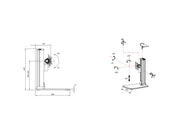 Multibrackets M VESA Single Monitor Stand for 32"–57" Widescreen Monitors | 7350105213229