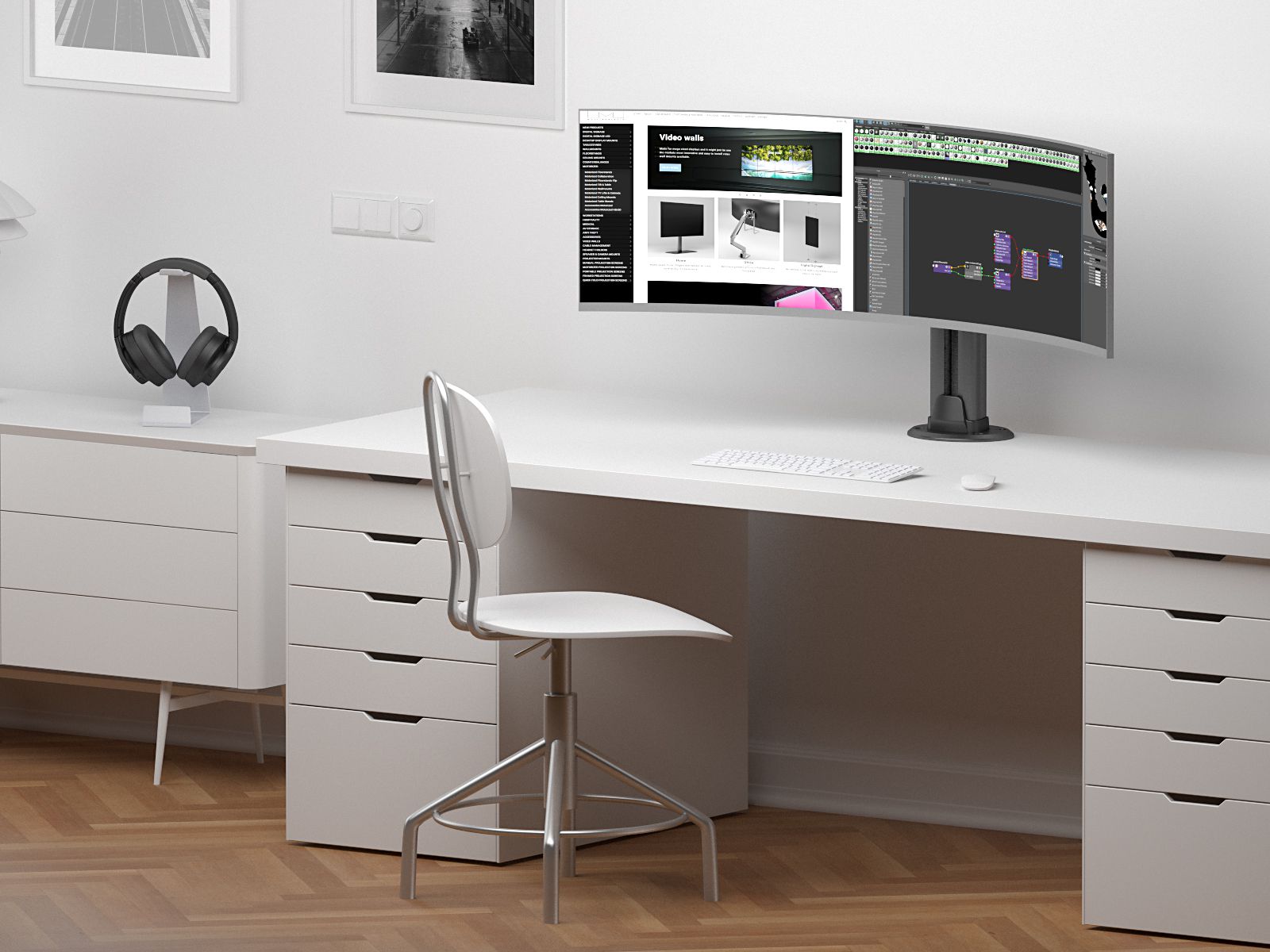 Multibrackets M VESA Single Vertical Monitor Mount for 32"–57" Widescreen Monitors | 7350022738614