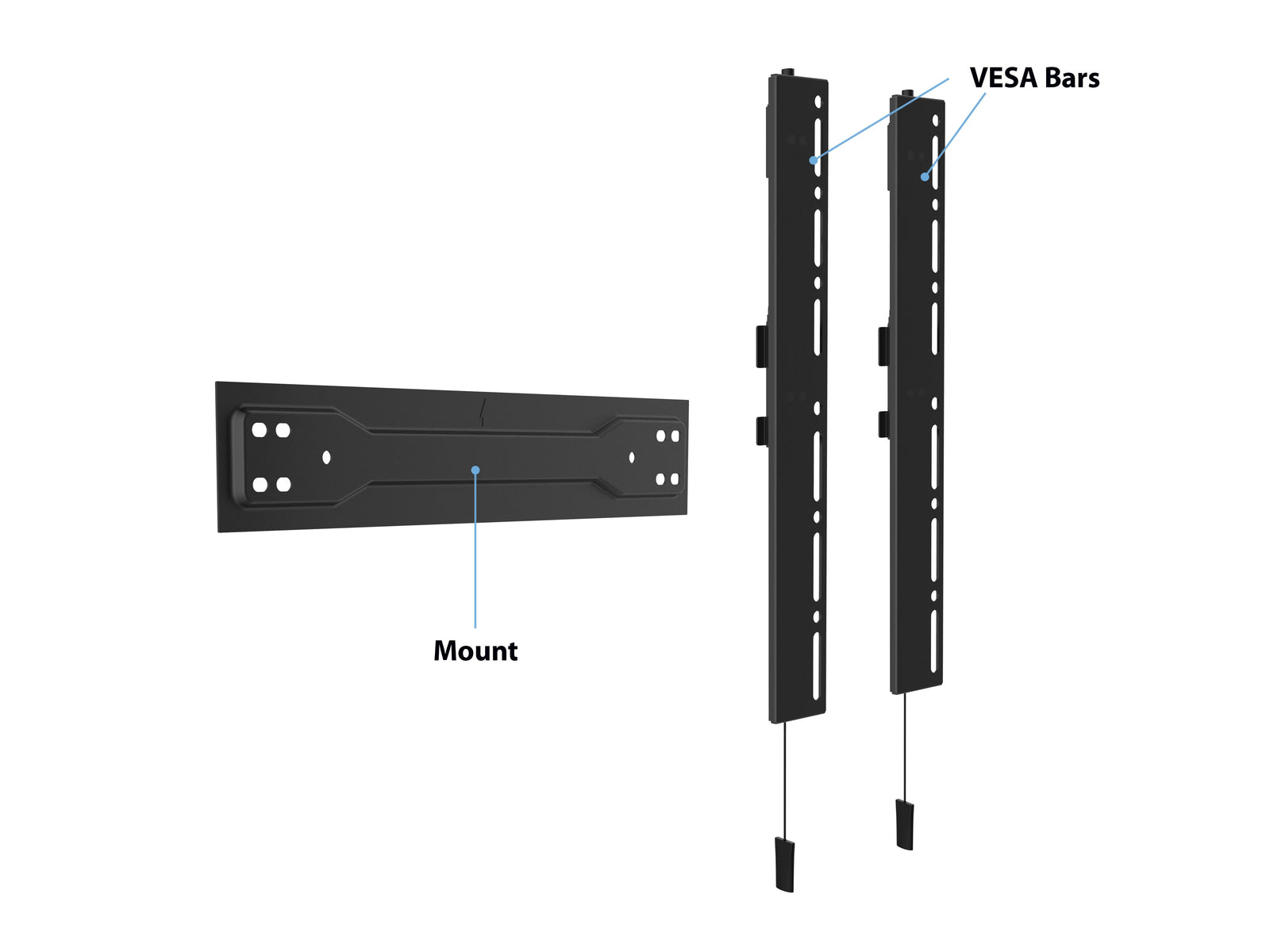 Multibrackets M VESA Super Slim Fixed 400 MAX Wall Mount for 32"–55" TVs | 7350073735556 Wall Mount Bracket Multibrackets