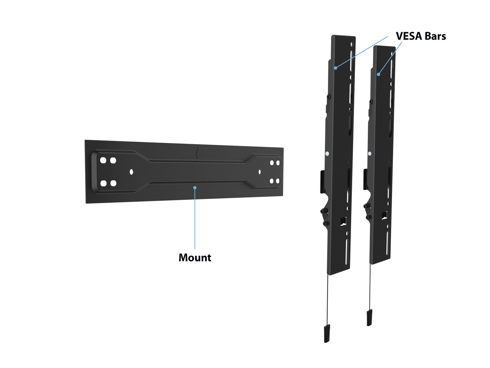 Multibrackets M VESA Super Slim Tilt 400 MAX Wall Mount for 32"–55" Screens | 7350073735532