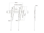 Multibrackets M VESA Super Slim Tilt 400 MAX Wall Mount for 32"–55" Screens | 7350073735532