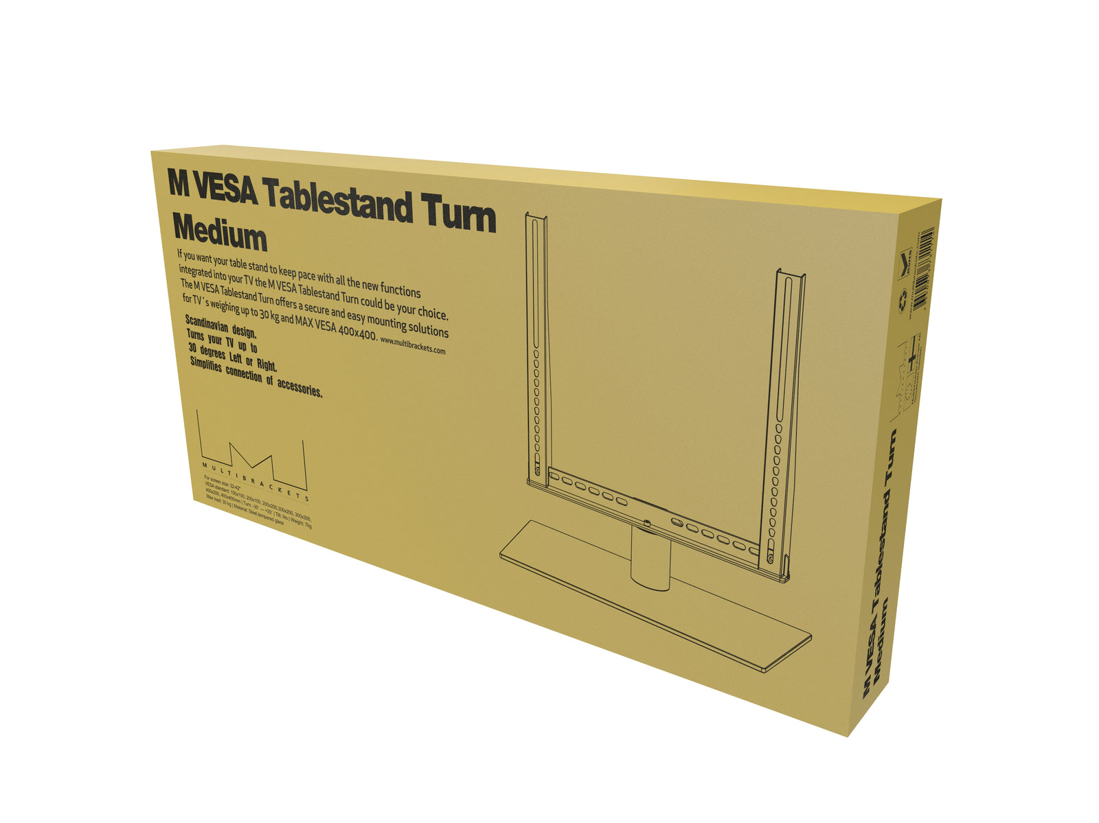 Multibrackets M VESA Tabletop TV Stand Turn Medium for 32"–43" Screens | 7350073731114 Mount Stand Multibrackets