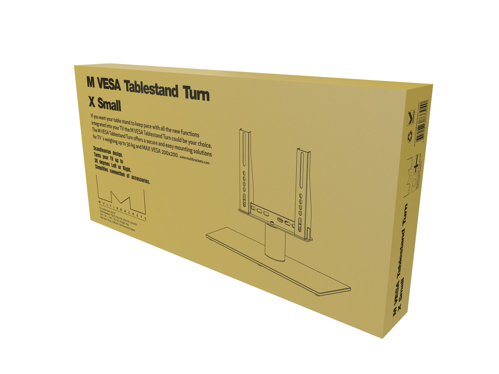 Multibrackets M VESA Tabletop TV Stand Turn for 24"–32" Screens | 7350073733040 Mount Stand Multibrackets