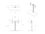 Multibrackets M VESA Tabletop TV Stand for 46"–86" Screens | 7350105214196 Mount Stand Multibrackets