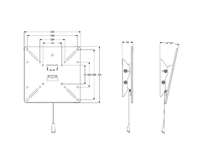 Multibrackets M VESA Tilt Wall Mount for 15"–40" Screens | 7350073731039
