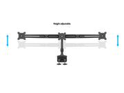 Multibrackets M VESA Triple Desk Clamp Monitor Mount for 15"–24" Monitors | 7350105210372