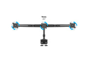Multibrackets M VESA Triple Desk Clamp Monitor Mount for 15"–24" Monitors | 7350105210372