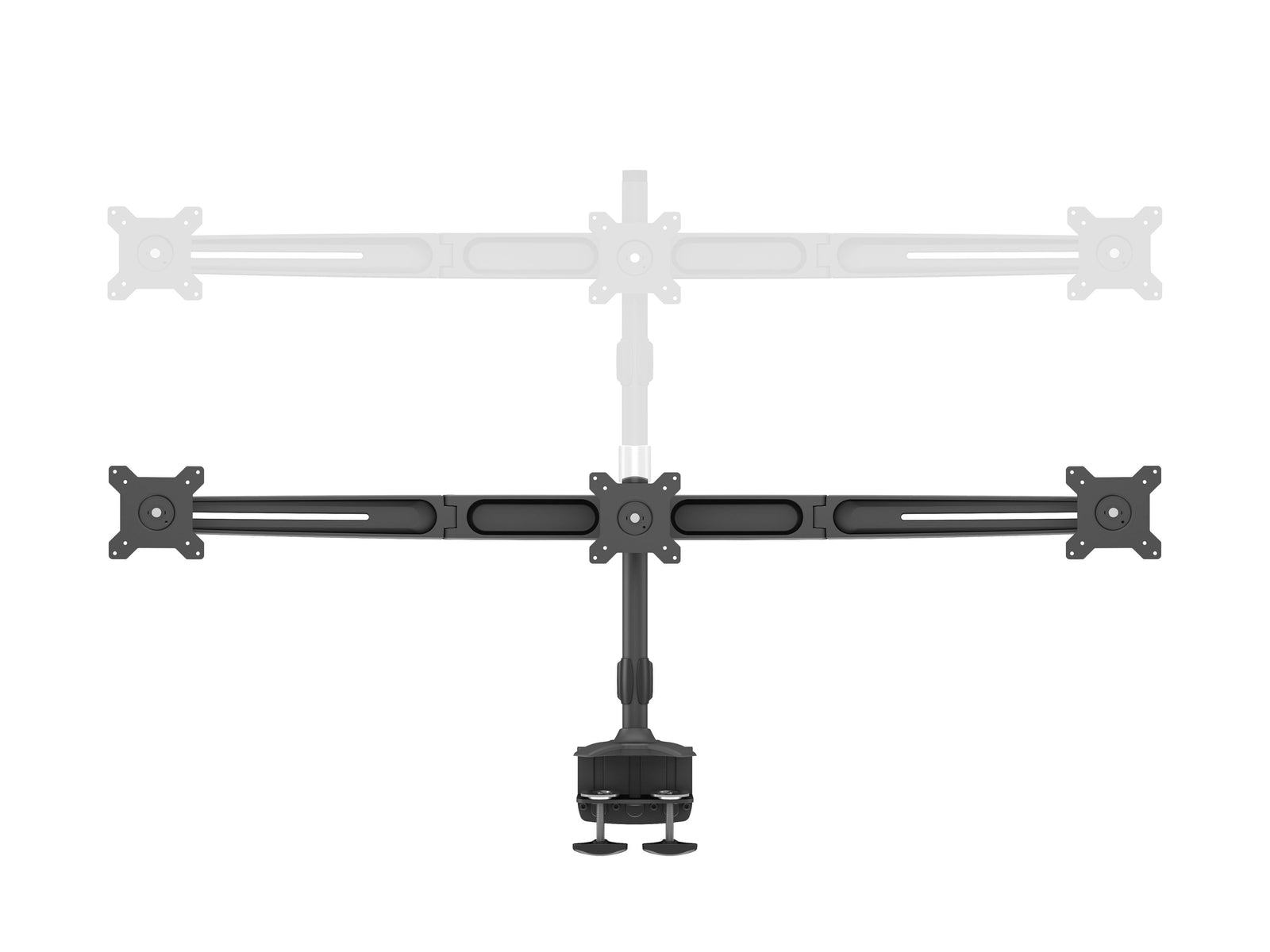 Multibrackets M VESA Triple Desk Clamp Monitor Mount for 15"–24" Monitors | 7350105210372