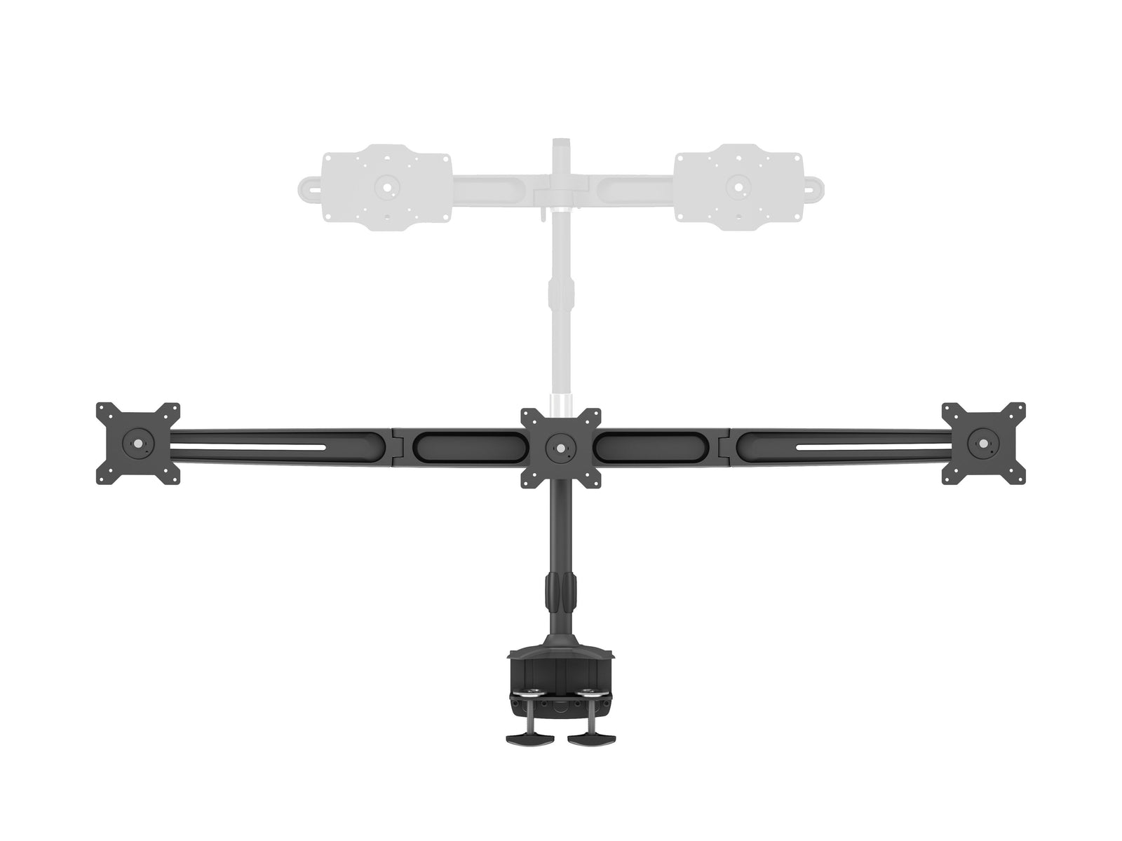 Multibrackets M VESA Triple Desk Clamp Monitor Mount for 15"–24" Monitors | 7350105210372