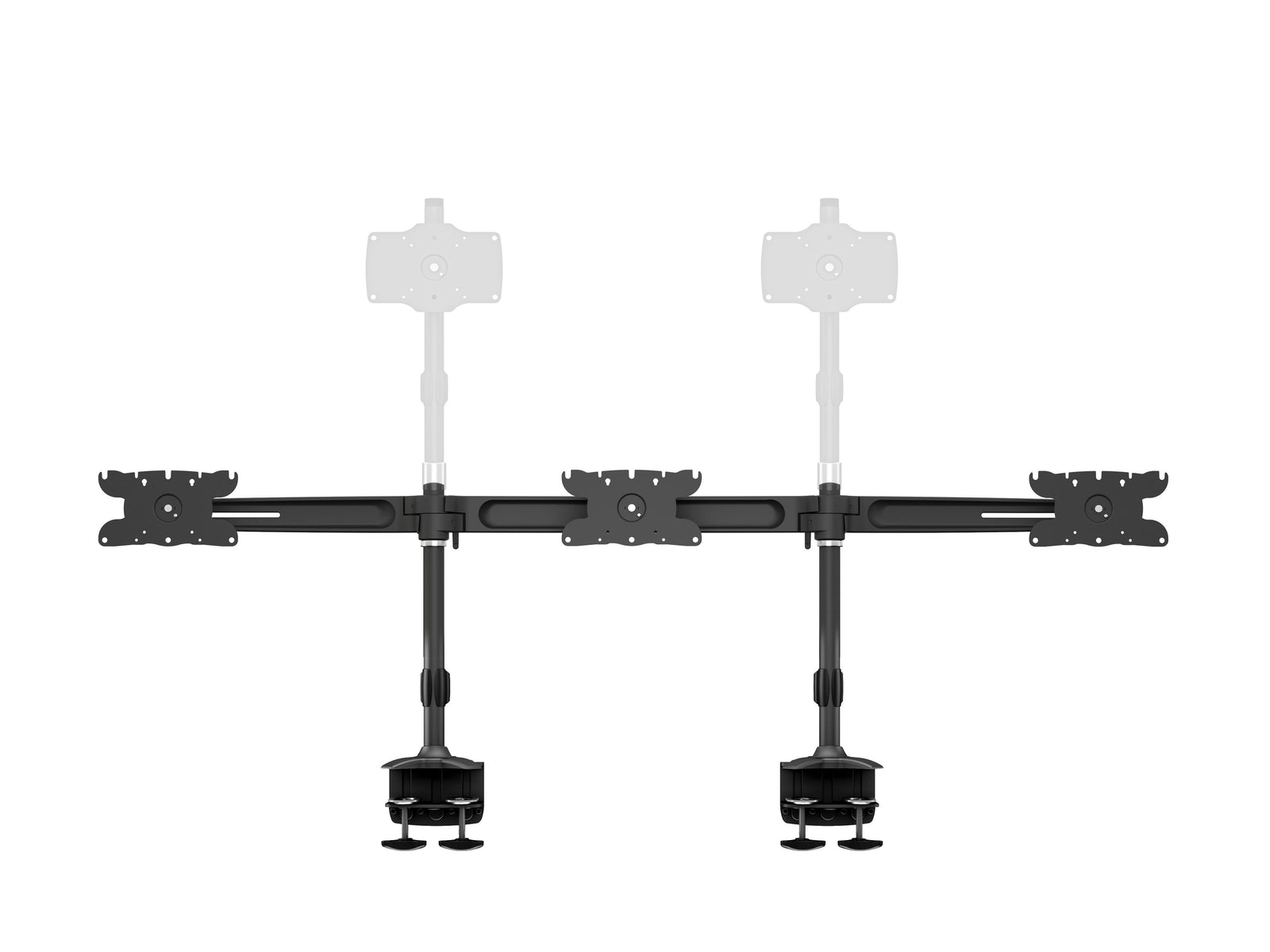 Multibrackets M VESA Triple Desk Clamp Monitor Mount for 24"–32" Monitors | 7350105210389