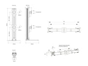 Multibrackets M VESA Triple Vertical Monitor Stand for 24"–50" Monitors | 7350073730391