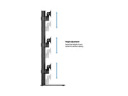 Multibrackets M VESA Triple Vertical Monitor Stand for 32"–50" Widescreen Monitors | 7350073730100