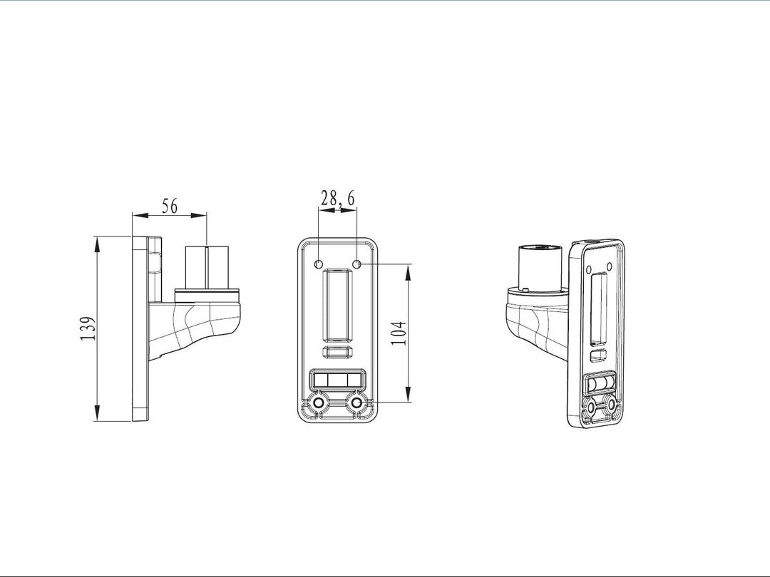 Multibrackets M Wall Adapter Single for VESA Gas Lift Monitor Arm | 7350073731374 Mount Accessories Multibrackets