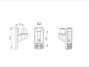 Multibrackets M Wall Adapter Single for VESA Gas Lift Monitor Arm | 7350073731381 Mount Accessories Multibrackets