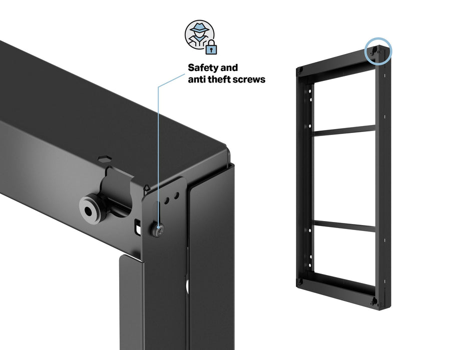 Multibrackets M Wallmount Pro 55BDL60 – For 55" Outdoor Display Multibrackets Outdoor Wall Mount Brackets Multibrackets