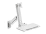 Multibrackets M Workstation Arm Single Basic Wall Mount for 15"-35" Monitors & Keyboard | 7350105216800