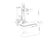 Multibrackets M Workstation Arm Single Basic Wall Mount for 15"-35" Monitors & Keyboard | 7350105216800 Monitor Mounts & Stands Multibrackets