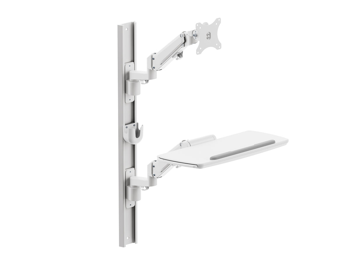 Multibrackets M Workstation Wall Basic Monitor & Keyboard Wall Mount for 15"-27" Screens | 7350105216817 Workstation Multibrackets
