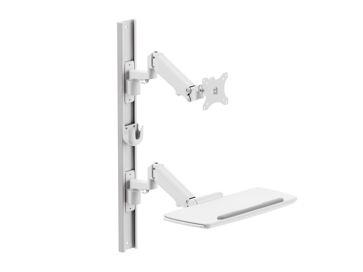 Multibrackets M Workstation Wall Basic Monitor & Keyboard Wall Mount for 15"-27" Screens | 7350105216817 Workstation Multibrackets