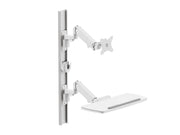 Multibrackets M Workstation Wall Basic Monitor & Keyboard Wall Mount for 15"-27" Screens | 7350105216817 Workstation Multibrackets
