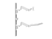 Multibrackets M Workstation Wall Basic Monitor & Keyboard Wall Mount for 15"-27" Screens | 7350105216817 Workstation Multibrackets